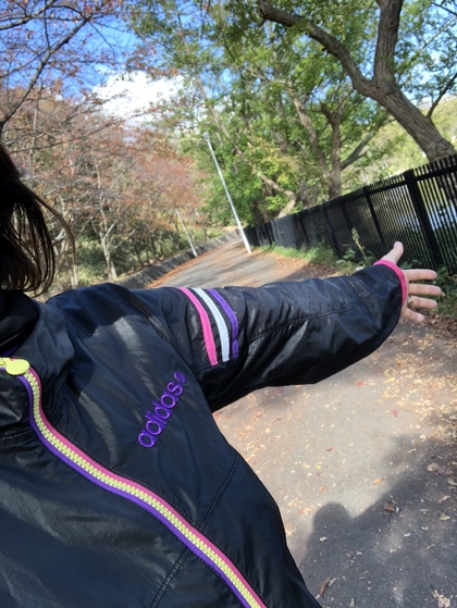 服部緑地公園でスロージョグ